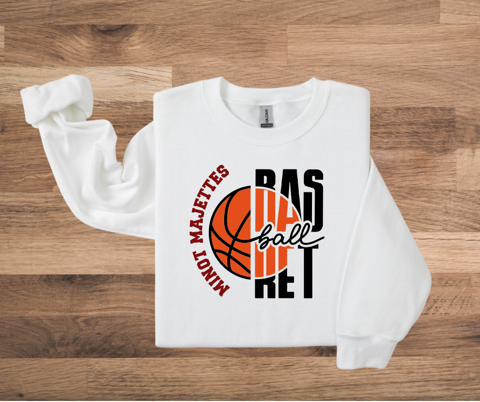 Minot High Basketball Crewneck Sweatshirts