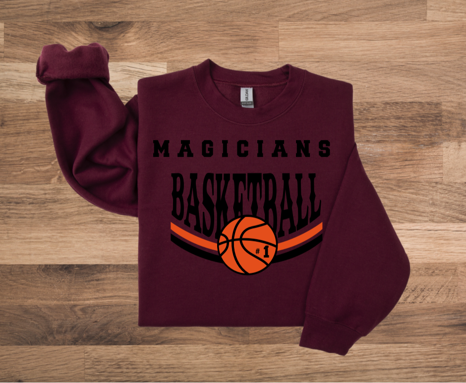 Minot High Basketball Crewneck Sweatshirts