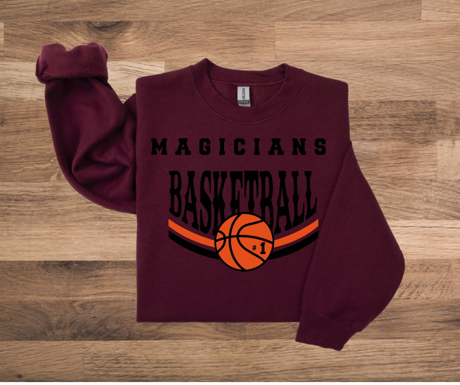 Minot High Basketball Crewneck Sweatshirts