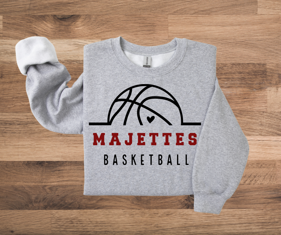 Minot High Basketball Crewneck Sweatshirts