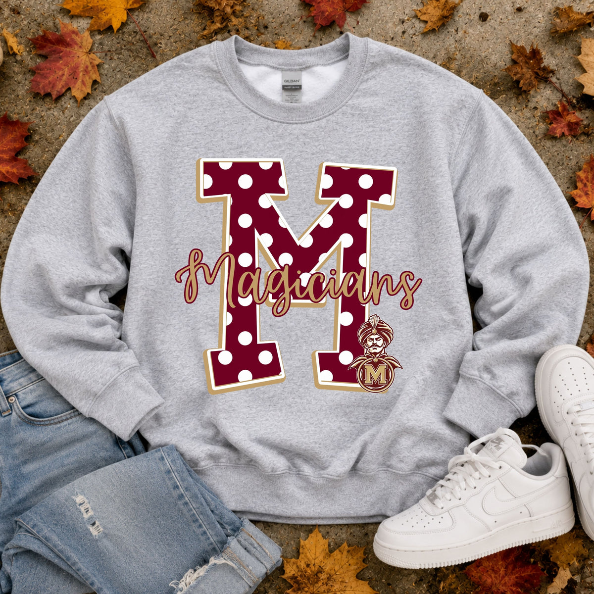 Polka Dot Team Crewnecks