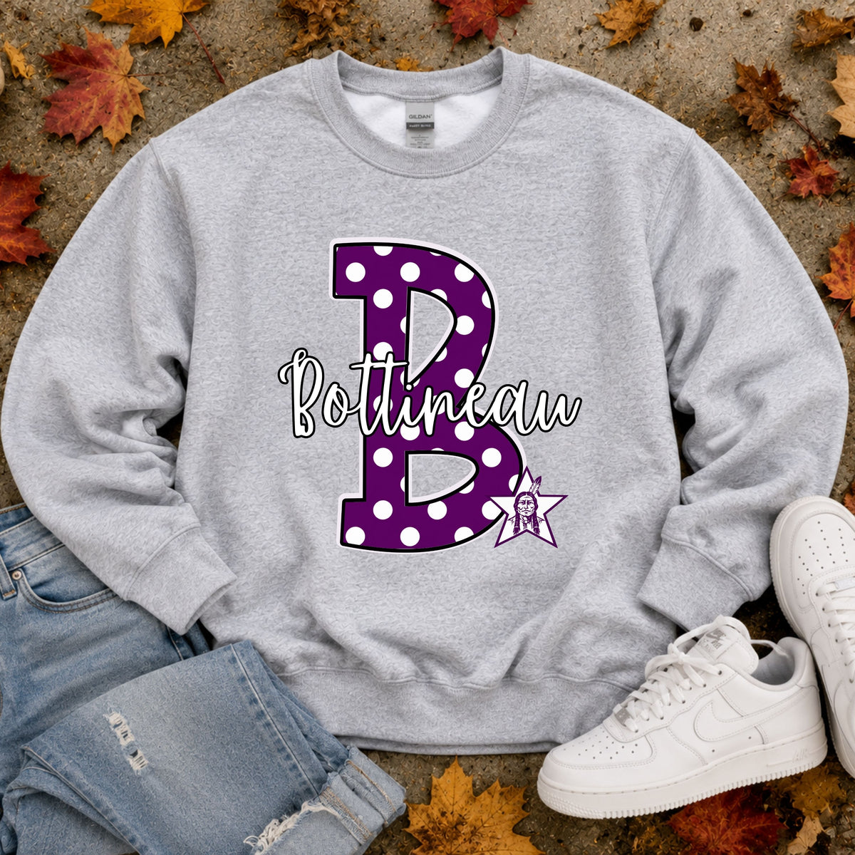 Polka Dot Team Crewnecks